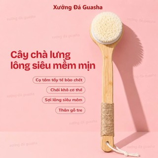 Bàn Chải Tắm Lông Mềm Mịn Hàng Cao Cấp - Bàn Chải Tắm Cầm Tay Tẩy Da Chết Nhẹ Nhàng Giúp Thư Giãn Giảm Mệt Mỏi