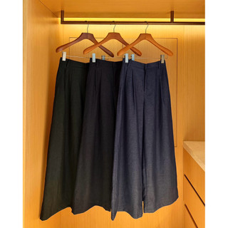 Quần denim xếp 2 li form suông rộng Ma Vie