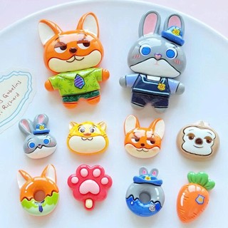 [ĐỘC QUYỀN] Set Charm Thỏ Judy Cáo Nick Zootopia Dễ Thương- Thỏ Cảnh Sát Và Cáo Tinh Nghịch Zootopia Cao Cấp