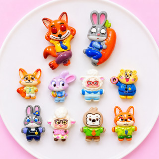 [ĐỘC QUYỀN] Set Charm Thỏ Judy Cáo Nick Zootopia Dễ Thương- Thỏ Cảnh Sát Và Cáo Tinh Nghịch Zootopia Cao Cấp