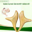 Dụng cụ bấm huyệt massage hình én bằng gỗ, cạo gió massage hỗ trợ xương khớp - Mỹ nghệ dưỡng sinh HT