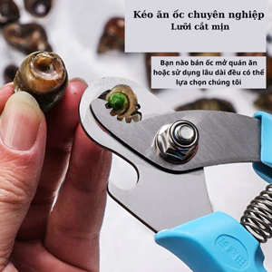 Kìm Cắt Đít Ốc / Bấm Đuôi Ốc Đa Năng - Lò Xo Trợ Lực, Thép Không Gỉ - Dụng Cụ Nhà Bếp Chuyên Dụng