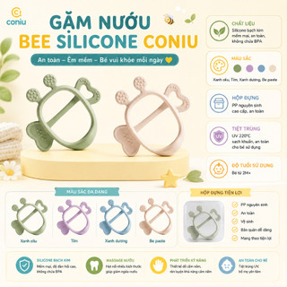 Gặm Nướu Bee Cho Bé Coniu Siêu Mềm Giúp Giảm Ngứa Nướu An Toàn Cho Bé( Có Hộp Đưng)