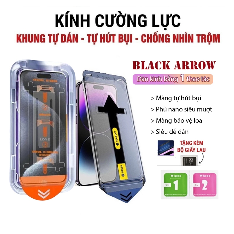 Kính cường lực iphone chống nhìn trộm kk khung tự dán tự hút bụi ip 7/8X/Xsmax/11/12/13/14/15/16/17/pro/max/promax/plus