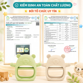 Gặm Nướu silicone Coniu Cao Cấp Cho Bé Siêu Mềm Giúp Giảm Ngứa Nướu An Toàn Cho Bé (Có hộp bảo quản)