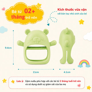 Gặm Nướu silicone Coniu Cao Cấp Cho Bé Siêu Mềm Giúp Giảm Ngứa Nướu An Toàn Cho Bé (Có hộp bảo quản)
