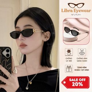 [MUA 1 TẶNG 1 PHỤ KIỆN] Kính Râm Mắt Mèo Đi Biển Libra Eyewear Kính Mát Thời Trang Nam Nữ Chống UV