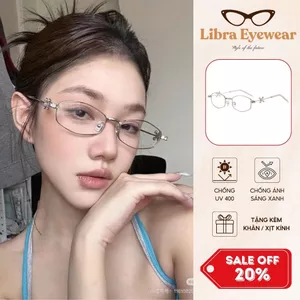 Kính Mát Oval Đính Đá Hoa Sang Trọng, Gọng Kim Loại Siêu Nhẹ Chống Tia UV