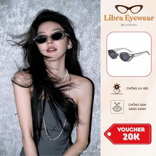 Kính Râm Chống Nắng UV Libra Dáng Mắt Mèo Thời Trang Phong Cách Retro Hottrend Dành Cho Nam Nữ Đi Học Đi Chơi