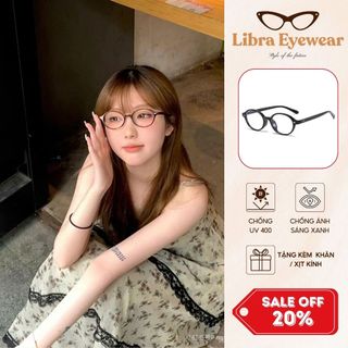 [MUA 1 TẶNG 1 PHỤ KIỆN] Gọng Kính Tròn Phong Cách Hàn Quốc Libra Eyewear Đi Làm Đi Học