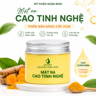 Mặt Nạ Cao Tinh Nghệ Ngân Bình 50g Mờ Thâm Dưỡng Sáng Da Hỗ Trợ Phục Hồi Da Sau Mụn
