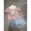 Áo thô hoa nhí cổ đen babydoll QCCC