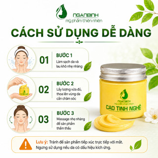 [TẶNG CỌ/QUE] Cao tinh nghệ Ngân Bình đắp mặt - Chất kem từ 2013 giảm mụn, mờ thâm