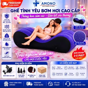 FREESHIP - Ghế tình yêu bơm hơi cao cấp AMONO kèm bơm điện, Sofa cao cấp Tiện LợI