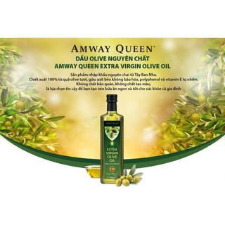 Dầu olive nguyên chất Amway Queen Extra Virgin Olive Oil 500ml