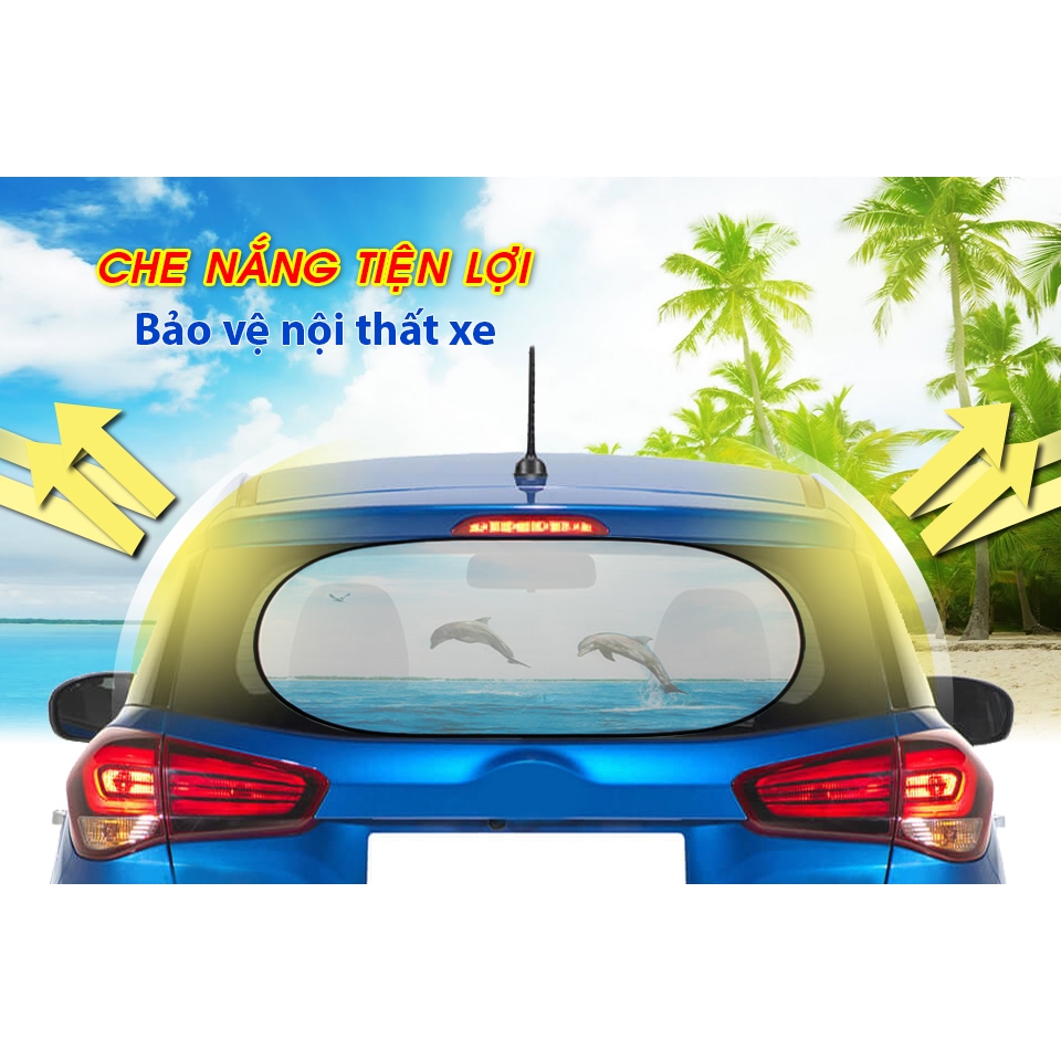 Che Nắng Ô Tô Kính Sau Phù Hợp Với Nhiều Dòng Xe NB Nhiều Hình (50x100cm)