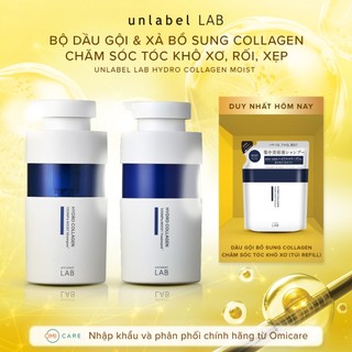 Bộ Dầu Gội Xả Unlabel LAB Hydro Collagen Moist Phục Hồi Tóc Khô Xơ Dưỡng Ẩm Mềm Mượt