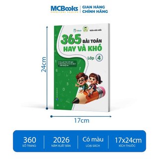 Sách - 365 Bài Toán Hay Và Khó Lớp 4