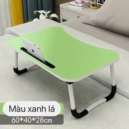 Bàn Làm Việc Gấp Gọn Đa Năng (60x40x28cm) - Tích Hợp Khe Cắm Máy Tính Bảng, Khay Cốc Và Chỗ Để Bút NAVACO