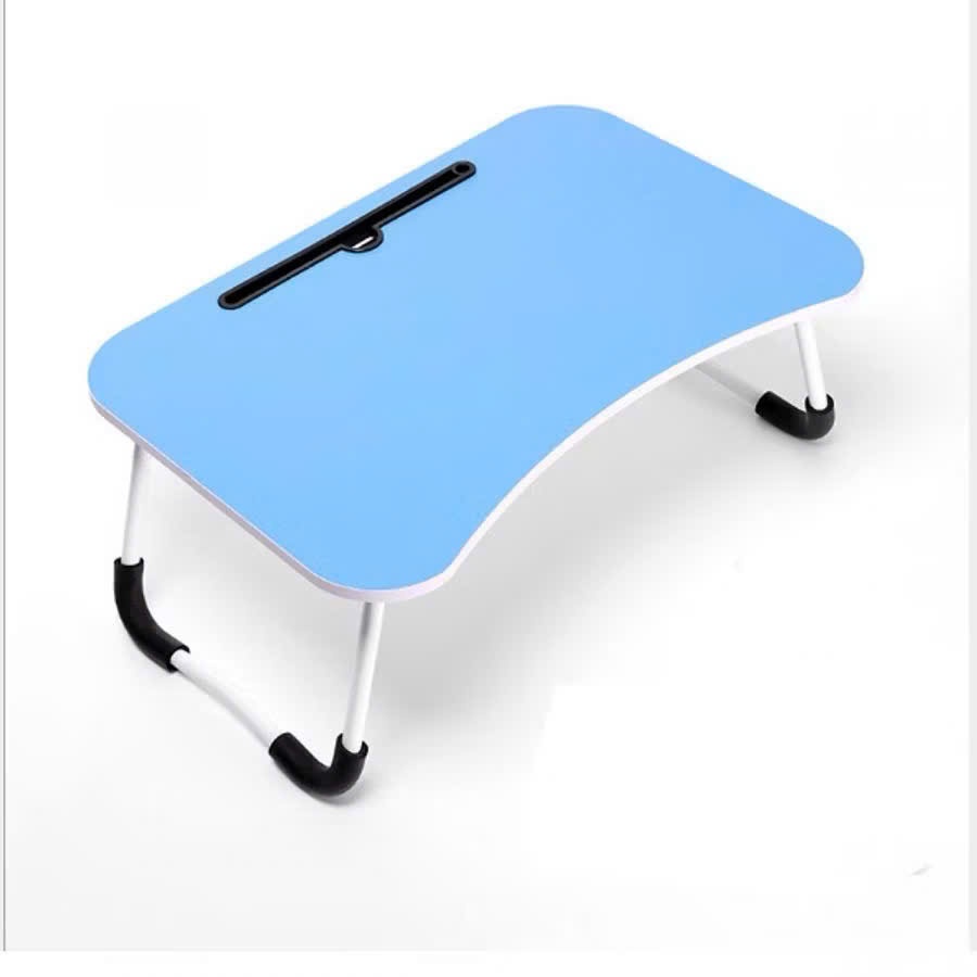 Bàn Làm Việc Gấp Gọn Đa Năng (60x40x28cm) - Tích Hợp Khe Cắm Máy Tính Bảng, Khay Cốc Và Chỗ Để Bút NAVACO