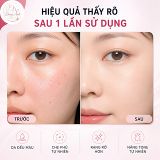 Kem Nền WEIJIE Kiềm Dầu Che Phủ Nhẹ Tự Nhiên 5 Tone Màu Lâu Trôi Mỏng Nhẹ Cho Mọi Loại Da
