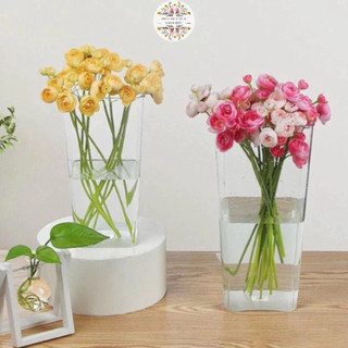 Bình trong suốt mika meka xô me ka cắm hoa trưng bày hoa cao cấp decor bình cắm hoa nhựa Acrylic bền khó vỡ
