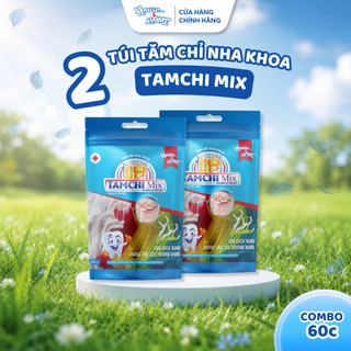 Combo 2 Túi Tăm Chỉ Nha Khoa TAMCHI MIX Gói 30 Cái TCTH001, Làm Sạch Kẽ Răng Hiệu Quả, Bảo Vệ Nướu