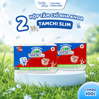 Combo 2 Hộp Tăm Chỉ Nha Khoa TAMCHI Slim Sợi Chỉ Đơn hộp 50 cái TCSL002 Lựa Chọn Hoàn Hảo Cho Sức Khỏe Răng Miệng
