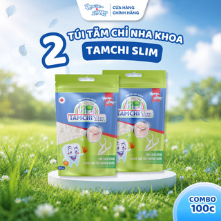 Combo 2 Túi Tăm Chỉ Nha Khoa TAMCHI Slim Sợi Chỉ Đơn gói 50 cái TCSL001 Lựa Chọn Hoàn Hảo Cho Sức Khỏe Răng Miệng