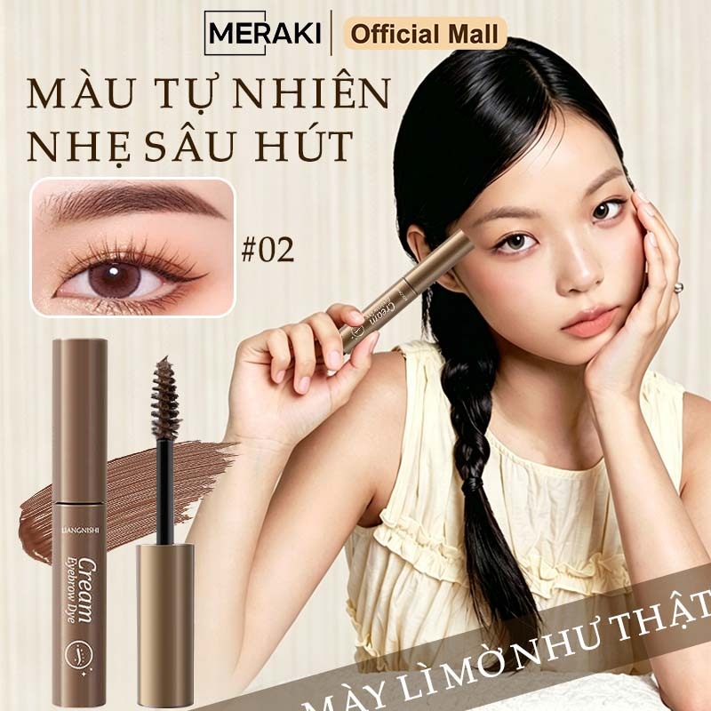 Mascara chải lông mày, Gel lông mày màu tự nhiên chống nước và chống mưa, bút kẻ lông mày bền màu, không bết vón cục