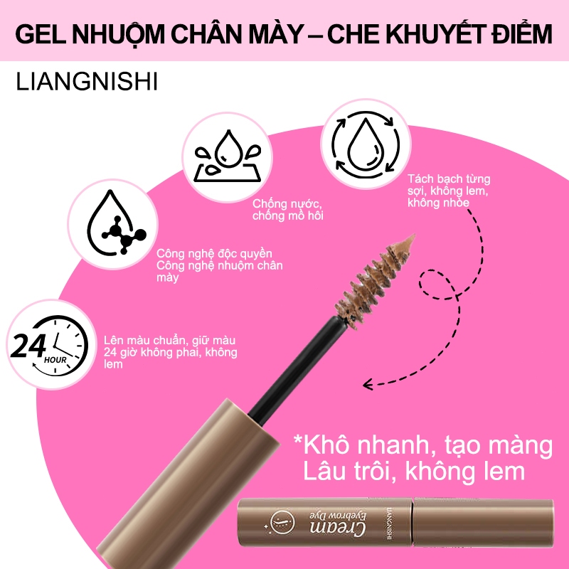 Mascara Lông Mày, Kem Lông Mày, Tăng Cường Lông Mày, Chống Thấm Nước Chống Mồ Hôi Chống lem, Lâu Dài