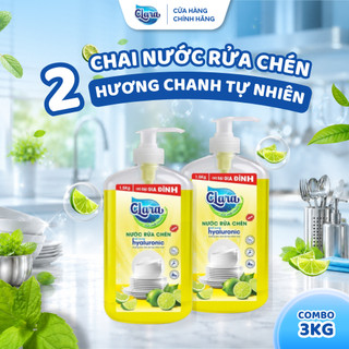 Nước Rửa Chén Clara Tinh Chất Chanh 1,5kg NRCC04, Nước Rửa Bát Đánh Bay Dầu Mỡ, Khử Mùi Tốt, An Toàn Da Tay