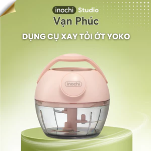 Máy xay tỏi ớt cầm tay Inochi Yoko, dụng cụ băm rau củ quả mini tiện lợi (Nhiều dung tích)
