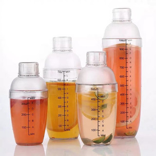 Bình Lắc Shaker nhựa chia vạch đen size ml Loại Tốt