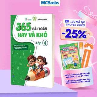 Sách - 365 Bài Toán Hay Và Khó Lớp 4