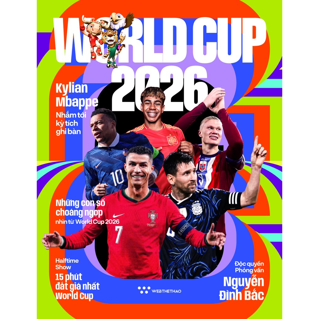 Sách - World Cup 2026 - Tặng Kèm Thẻ Cầu Thủ FIFA World Cup Panini + Lịch Thi Đấu World Cup 2026