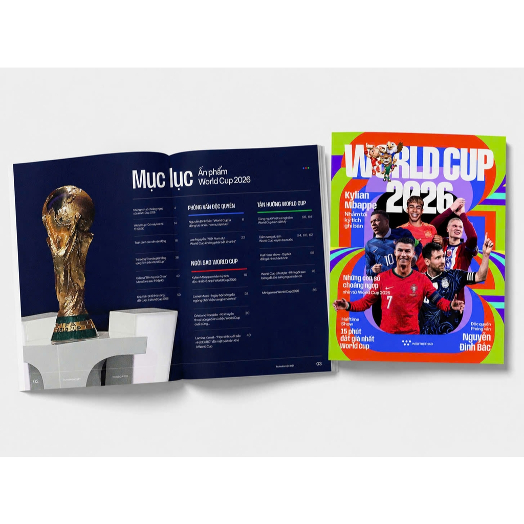 Sách - World Cup 2026 - Tặng Kèm Thẻ Cầu Thủ FIFA World Cup Panini + Lịch Thi Đấu World Cup 2026