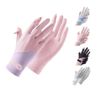 1 cặp Găng Tay Chống Nắng UPF 50+ chống tia UV Chống trượt bao tay đi xe máy lái xe vải thun lạnh Cho Nữ