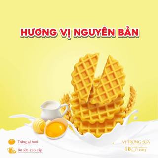 Bánh quy trứng sữa giòn 250g Belgi Tràng An vị trứng sữa, Matcha Latte, Rau Củ Phô Mai