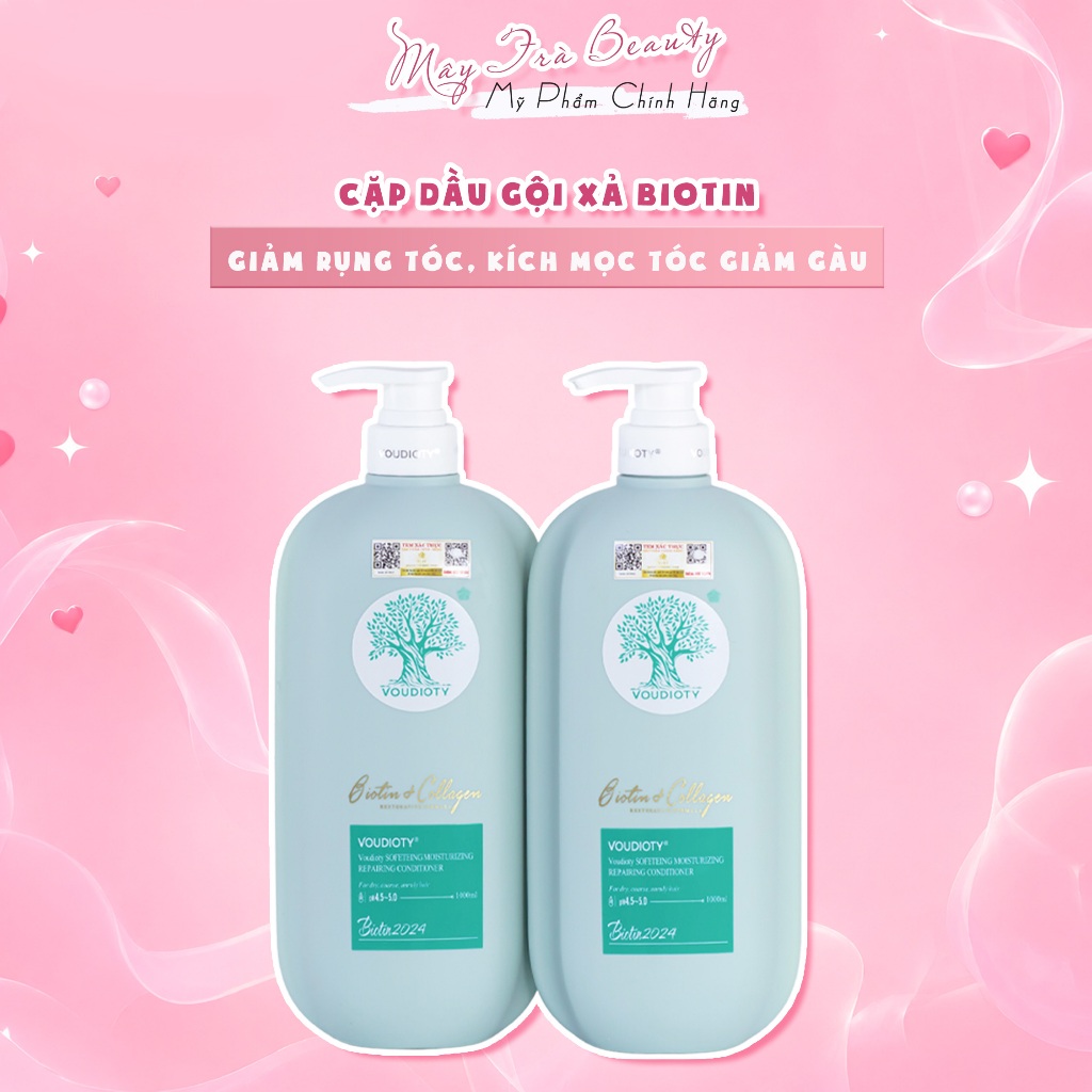 Dầu Gội, Xả Biotin Collagen Xanh Dương Giảm Rụng Tóc, Kích Mọc Tóc, Giảm Gàu 500ml-1000ml Mẫu Mới 2024
