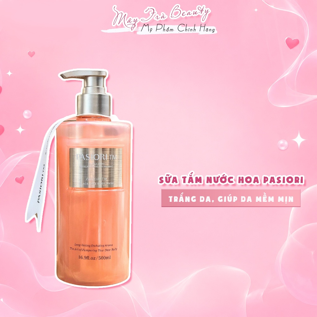 Sữa tắm Nước hoa Pasiori trắng da, giúp da mềm mịn 500ml