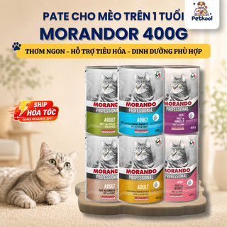 [COMBO] [HỎA TỐC] Pate MORANDOR cho mèo lon 400g Pet Kool