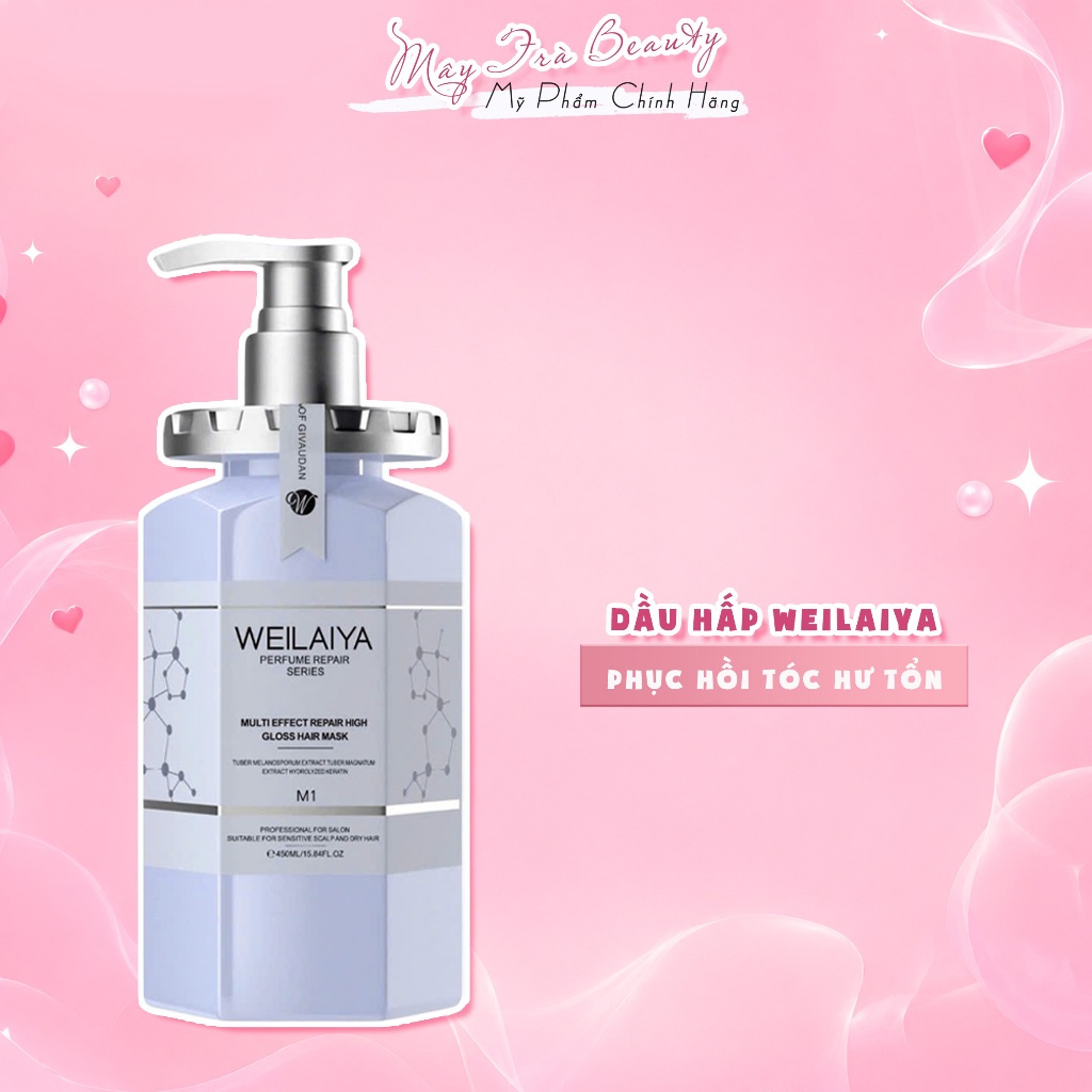 Dầu hấp Weilaiya đa tầng gắn kết liên kết tóc giúp phục hồi tóc hư tổn từ sâu bên trong