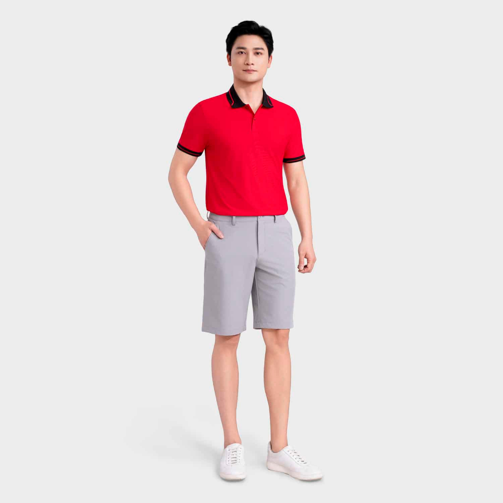 Áo Polo Nam Insidemen Tay Ngắn Form Regular Polyamide Thoáng Mát Co Giãn Cao Cấp IPS035MAH0