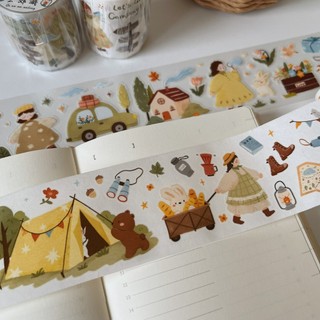 Washi tape PET tape Yier cô gái nhỏ trong rừng Go on an outing