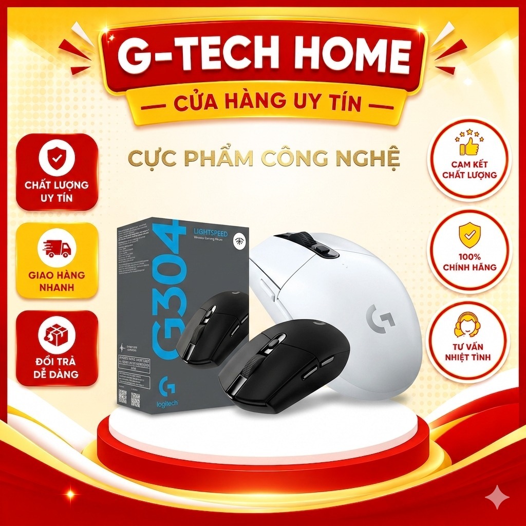 Chuột Máy Tính Gaming Không Dây Logitech G304 Wireless OEM - Tối Ưu Tầm Giá