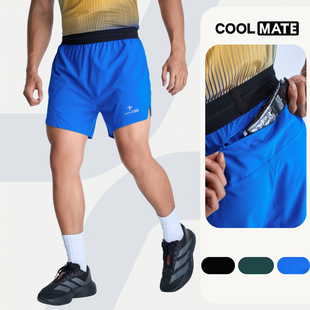 [MUA 2 GIẢM 5%]Quần shorts nam thể thao chạy bộ CoolFast 5inch không đường may giảm ma sát Coolmate