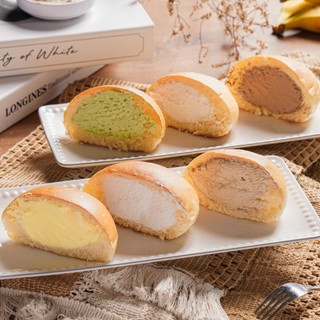 [Hoả tốc HCM] Bánh Mì Đông Lạnh Nhân Kem Tươi Vị Matcha/ Socola/ Kem Tươi/ Dưa Lưới