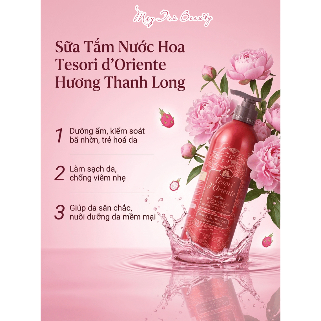 Sữa tắm xích Tesori d'Oriente cao cấp giúp trắng da, hương nước hoa 250ml-500ml