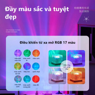 Dèn ngủ đèn nước đèn không khí Đế gỗ lãng mạn Đèn phòng ngủ dành cho các cặp đôi với thiết kế đẹp mắt